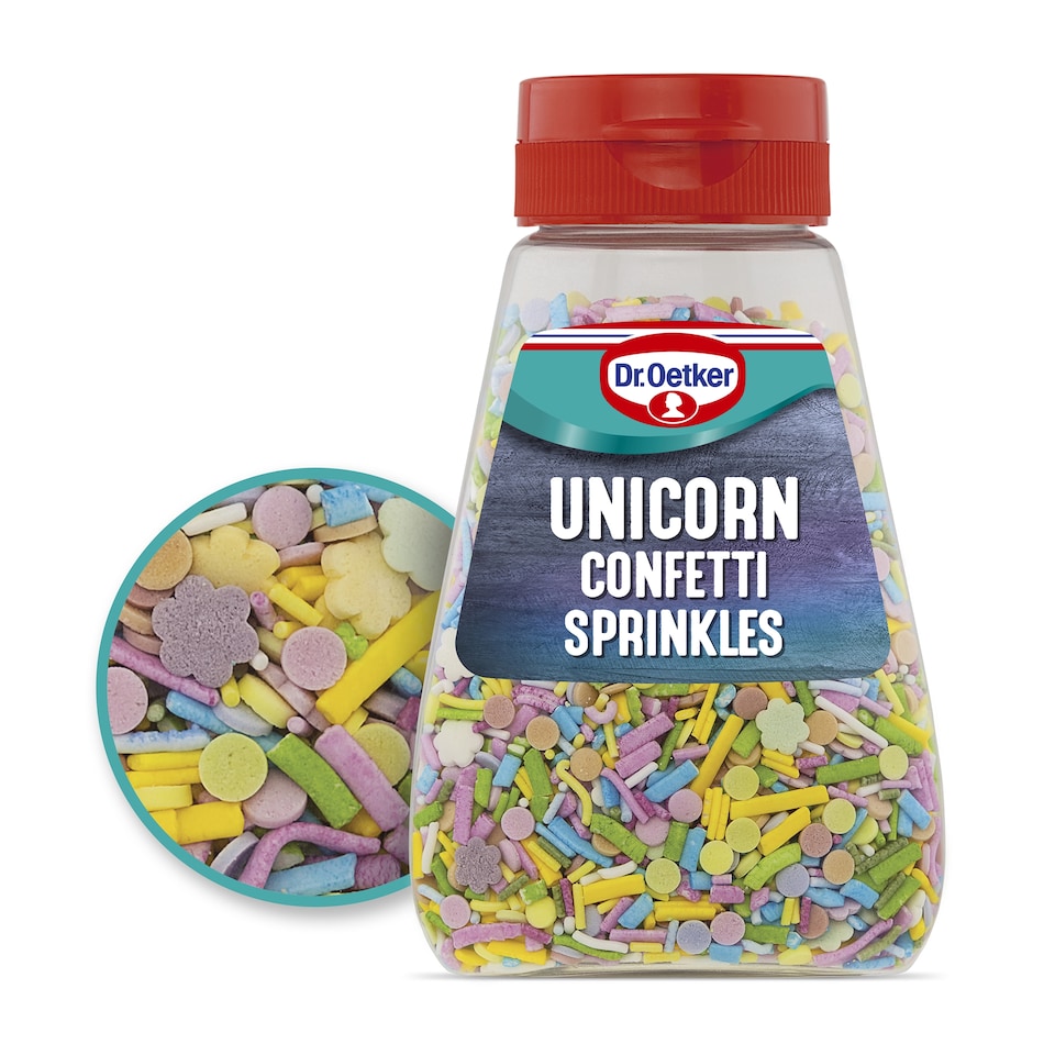 image 1 of Dr Oetker Unicorn Confetti Sprinkles 110G