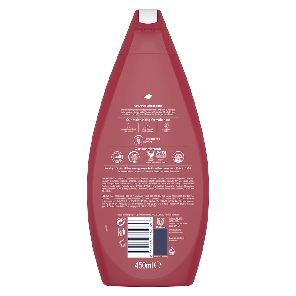 image 1 of Dove Pro Age Body Wash Shower Gel 450ml