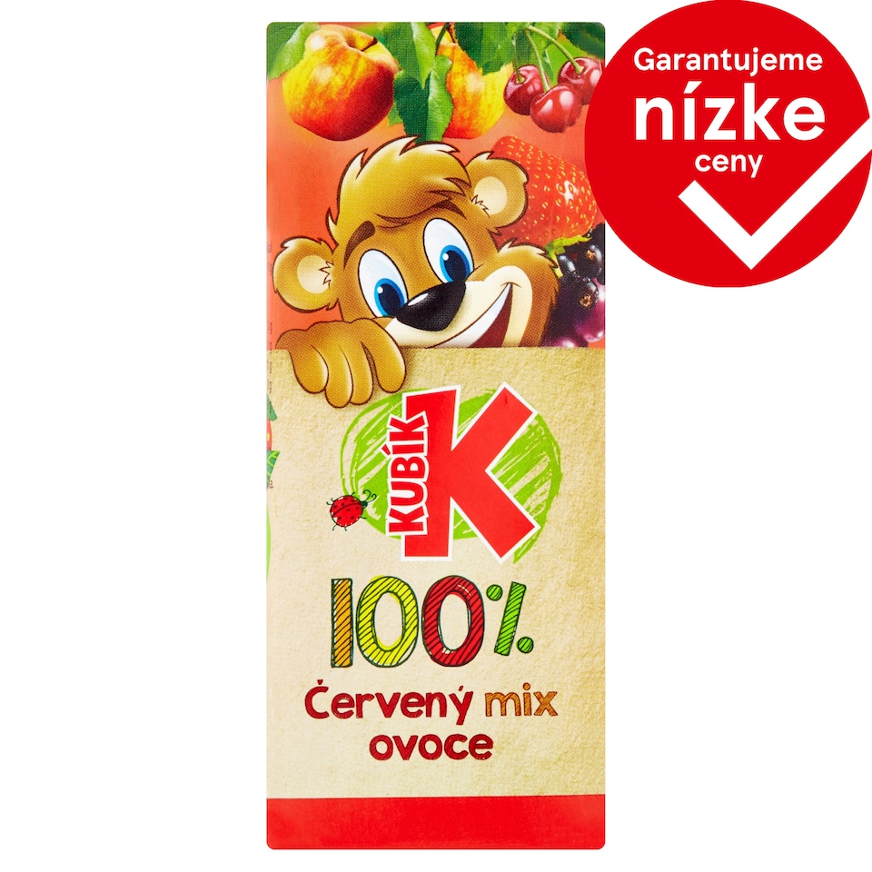 obrázok 1 z Kubík 100% červený mix ovocia 200 ml