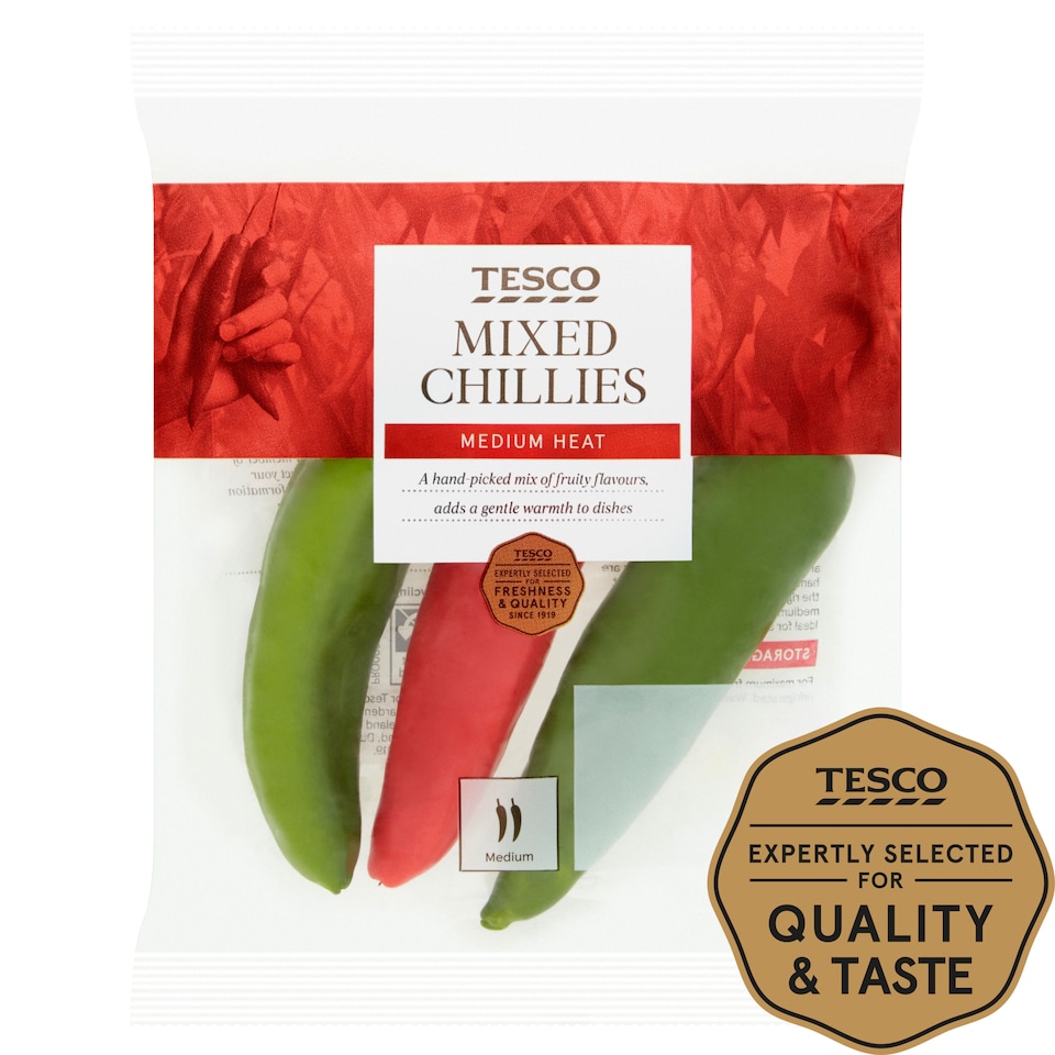 image 1 of Tesco Mixed Chillies 65G