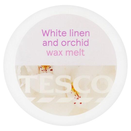 Tesco Scented Wax MeltWhite Linen & Orchid Tesco Groceries