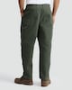 image 3 of F&F Pure Cotton Button Fastening Utility Trousers in Green