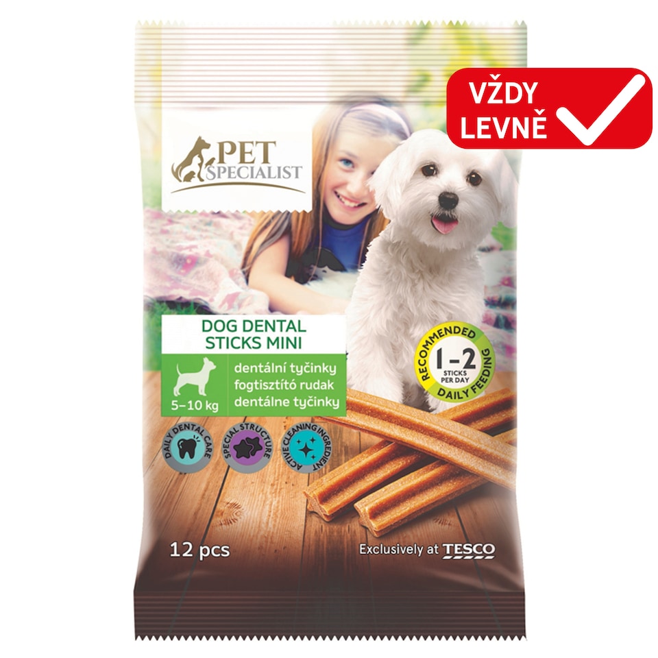 Tesco Pet Specialist Dog Dental Sticks Mini 12 pcs 270g