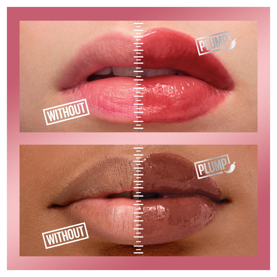 image 1 of Maybelline Lifter Plump Lip Gloss - Peach Fever 5.4ml