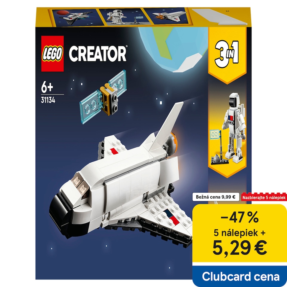 obrázok 1 z LEGO Creator 3 v 1 31134 Raketoplán