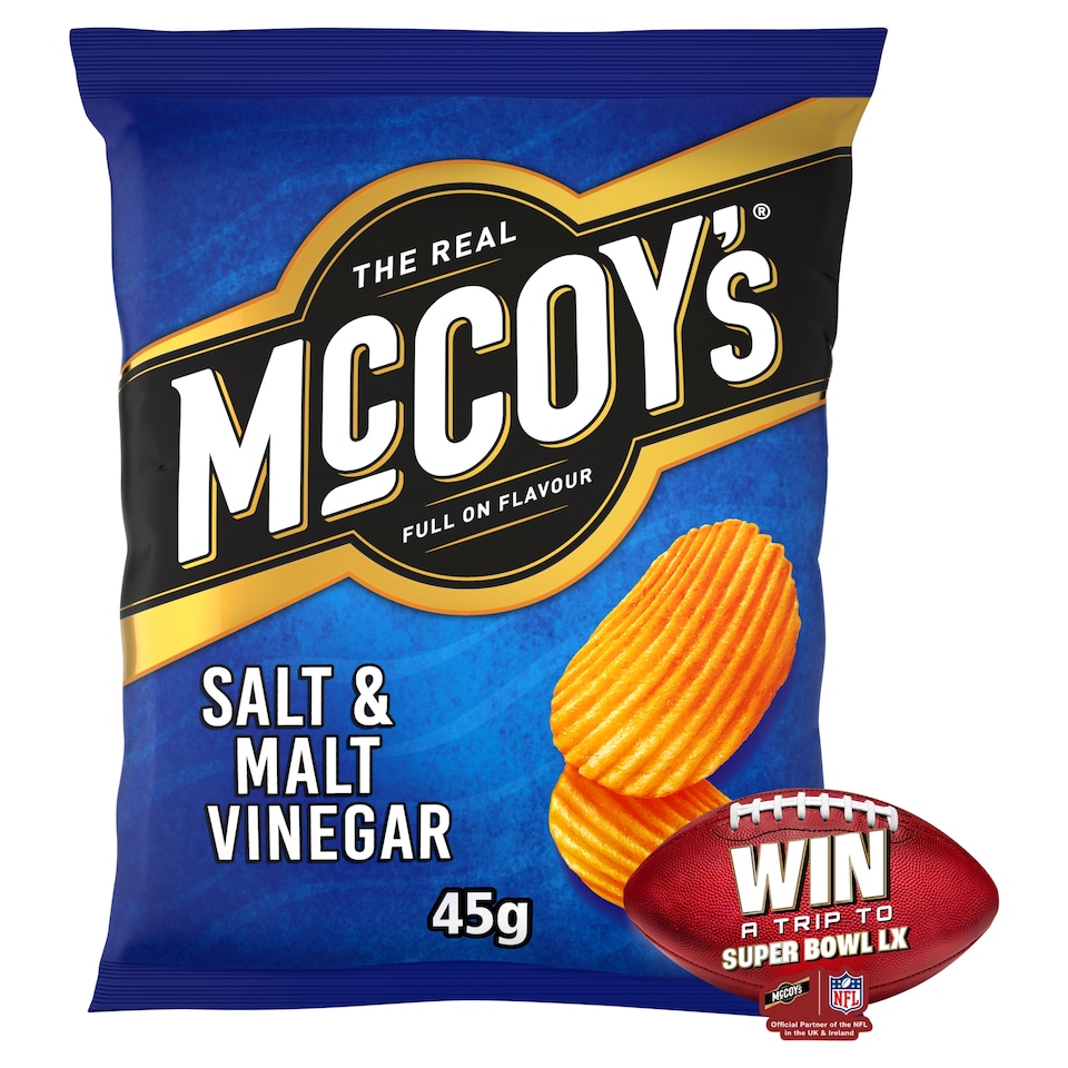 image 1 of Mccoy's Salt & Vinegar Grab Bag Crisps 45G