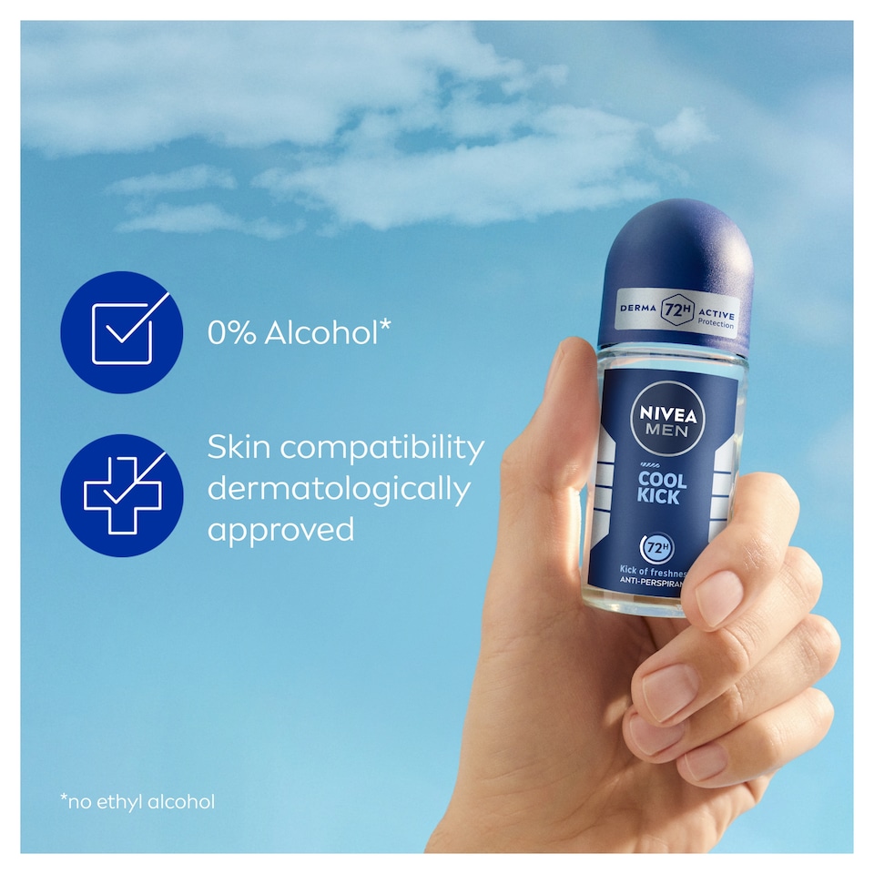 image 1 of NIVEA MEN Antiperspirant Deodorant Roll On - Cool Kick 50ml