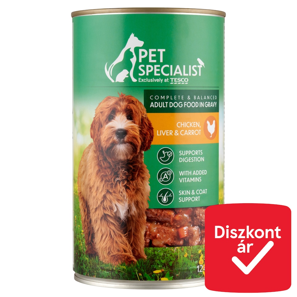 Pet Specialist Complete & Balanced Adult Dog Food in Gravy Chicken, Liver & Carrot 1240 g
