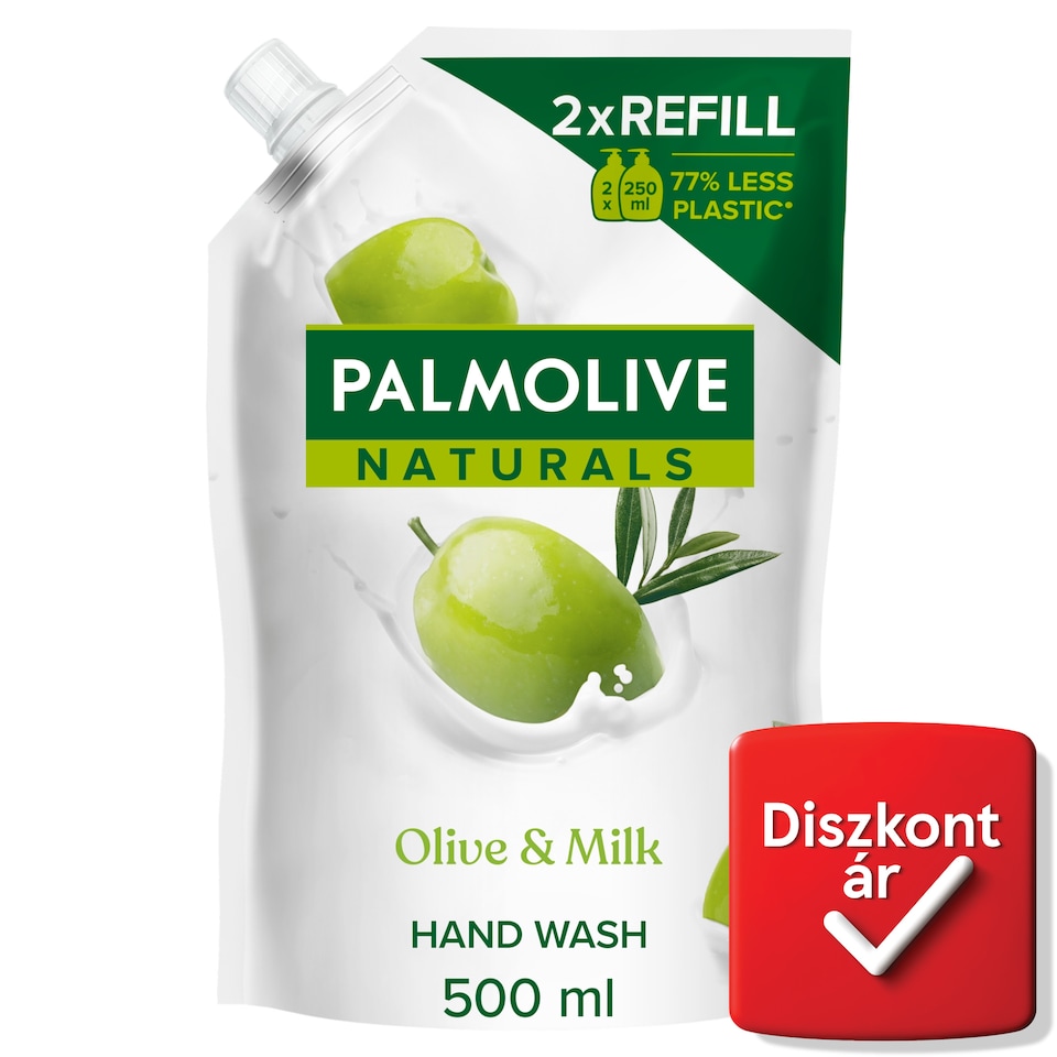 Palmolive Naturals Milk & Olive folyékony szappan utántöltő 500 ml  1. kép