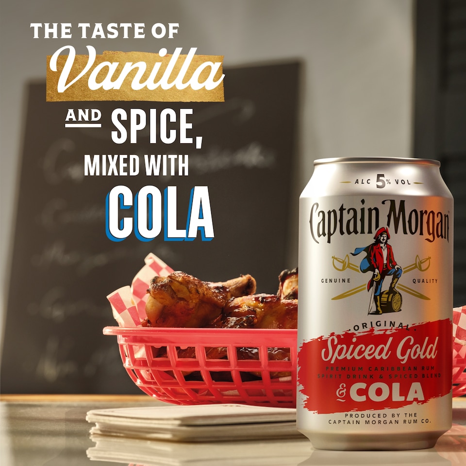 image 1 of Captain Morgan Original Spiced Gold & Pepsi Max 330ML