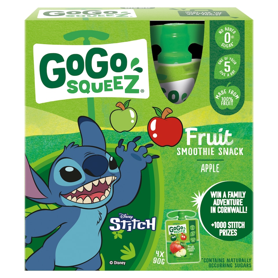 Gogo Squeez Fruit Snack Apple 4X90g