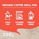 image 4 of Lavazza Tales of Roma Ground Coffee 200g