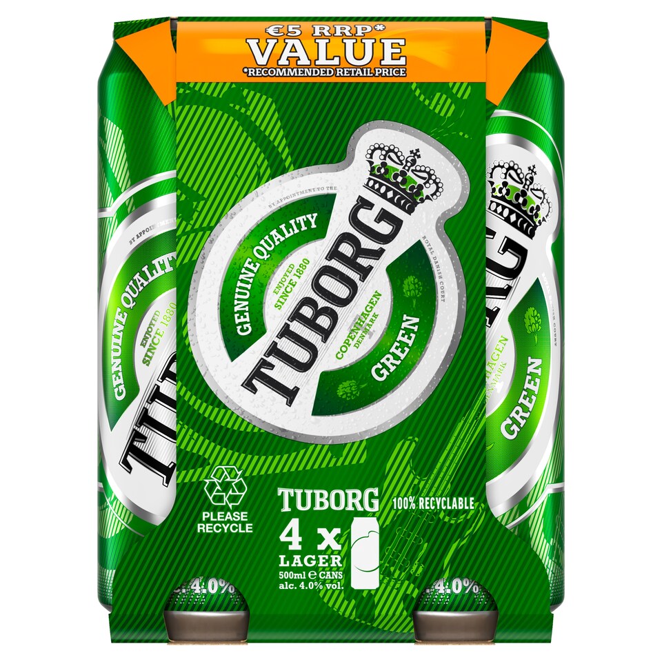 Tuborg 4X500ml Price Marked