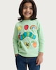 image 2 of The Very Hungry Caterpillar Pure Cotton Long Sleeved Top in Green