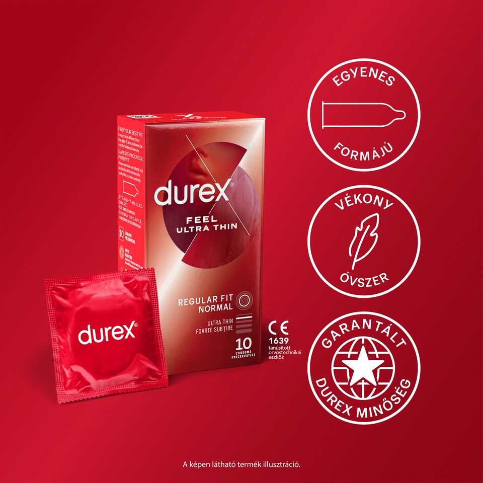 Durex Feel Ultra Thin óvszer 10 db  1. kép