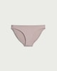 image 4 of F&F High Shine High Leg Bikini Bottoms in Grey