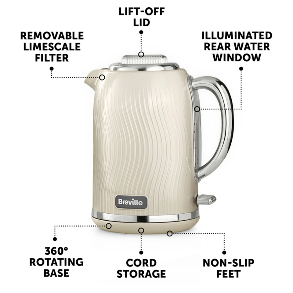 image 1 of Breville Flow Collection Jug Kettle - Cream