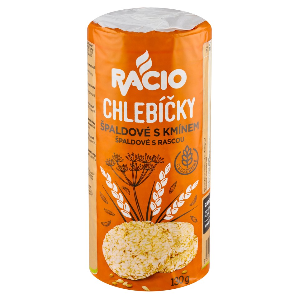 Obrázek 1 pro produkt Racio Špaldové chlebíčky s kmínem a solí 130g