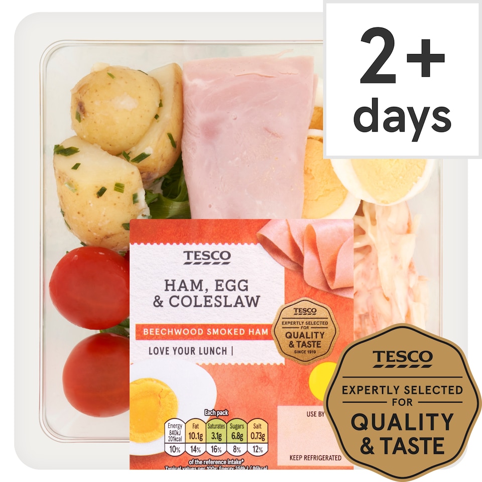 Tesco Ham Egg & Coleslaw Salad 235G