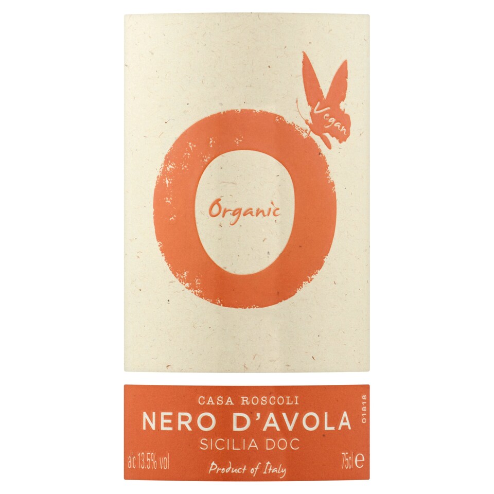 image 1 of Casa Roscoli Organic Nero D'avola Doc 75Cl