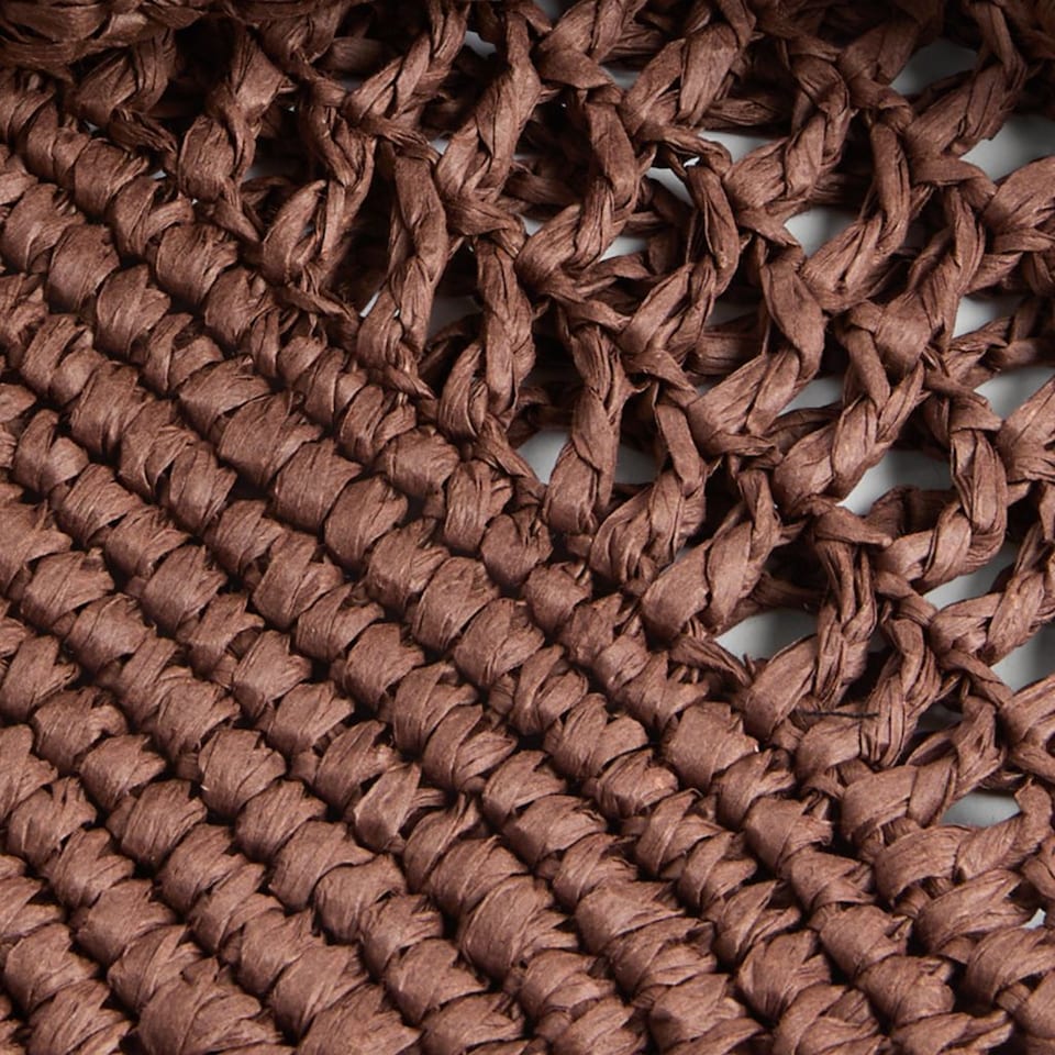 image 1 of F&F Straw Tote bag in Brown