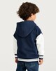 image 4 of F&F Boys Cotton Rich Champs Crocodile Bomber Jacket in Navy