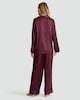 image 3 of F&F CoolEase™ Satin Stripe Print Shirt and Trousers Pyjamas in Purple
