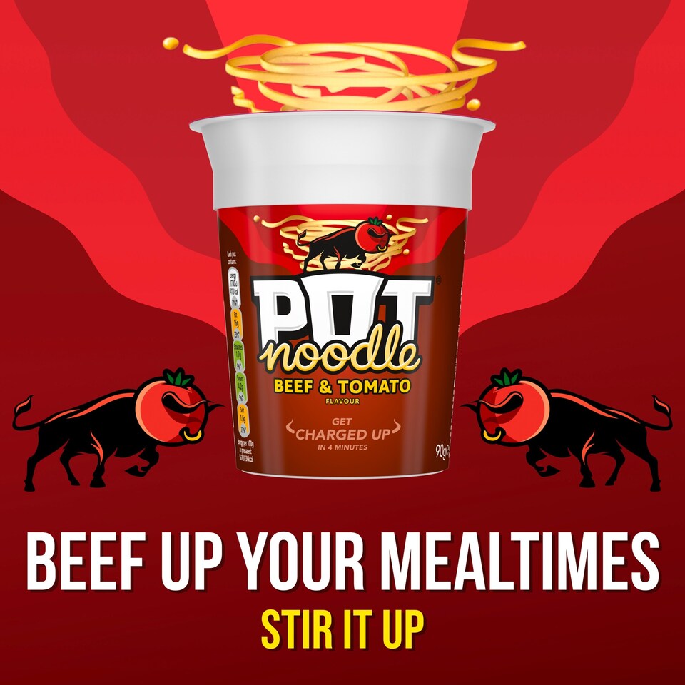 image 1 of Pot Noodle Beef & Tomato 4 X 90G