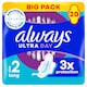 image 1 of Always Ultra Sanitary Towels Long with Wings Size 2 20 Pack