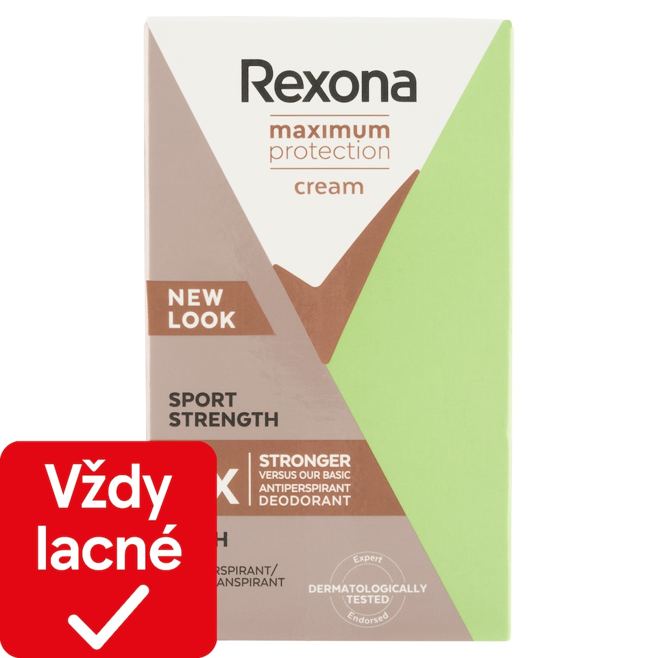 obrázok 1 z Rexona Maximum Protection Sport Strenght tuhý krémový antiperspirant 45 ml