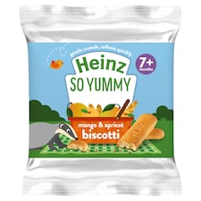 Heinz Mango & Apricot Biscotti Baby Food Snacks 60g