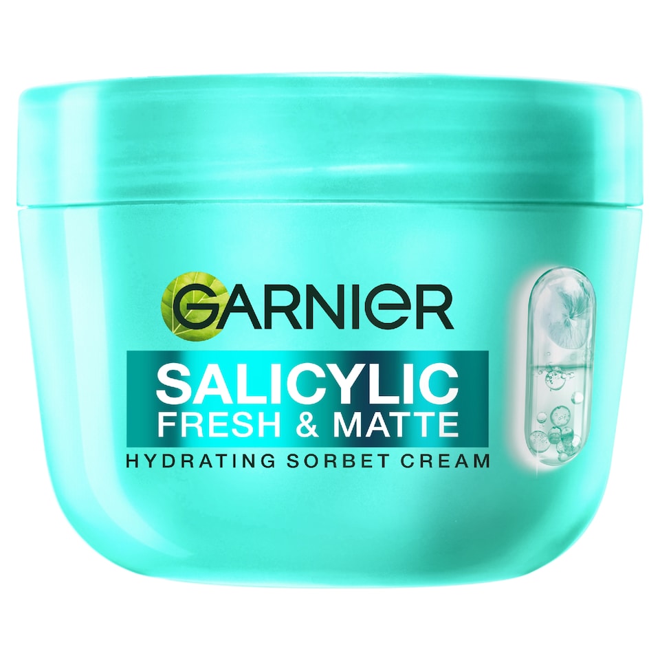 image 1 of Garnier Salycilic Fresh & Matte Sorbet Cream 85ml
