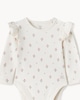 image 3 of F&F Baby 3-Pack Cotton Rich Frill Bodysuits in Mink