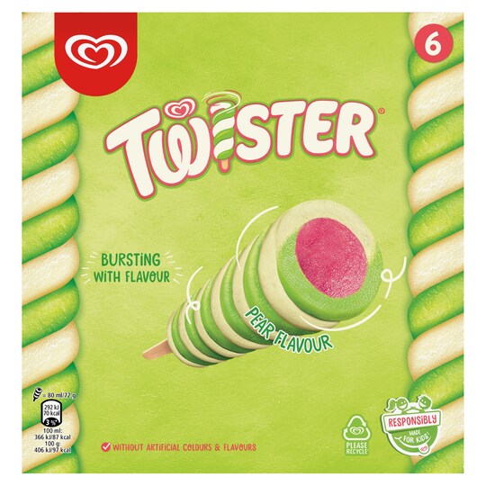 Twister Pear Van Strawberry Max 6 Pack 480Ml