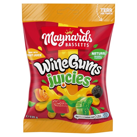 Maynards Bassetts Wine Gums Juicies 130G Tesco Groceries