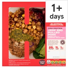 HIDE Jerk BBQ Pulled Pork, Chickpea & Grain Bowl 332g