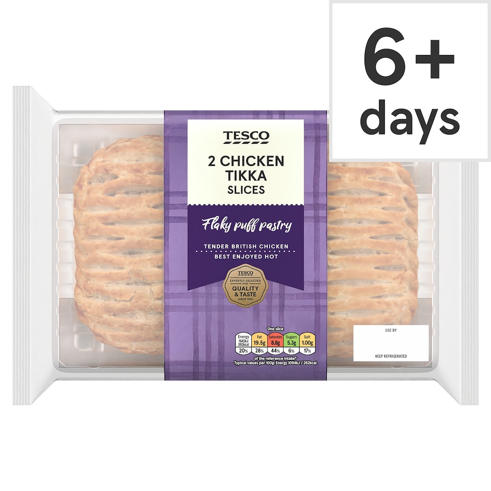 Tesco 2 Chicken Tikka Slices 300g