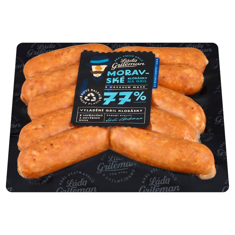 obrázok 1 z Láďa Grileman moravské klobásky 0,400 kg