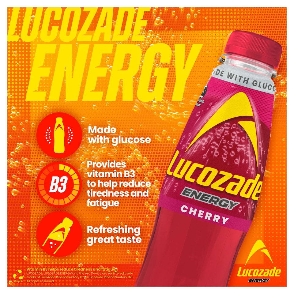 image 1 of Lucozade Energy Wild Cherry 900Ml
