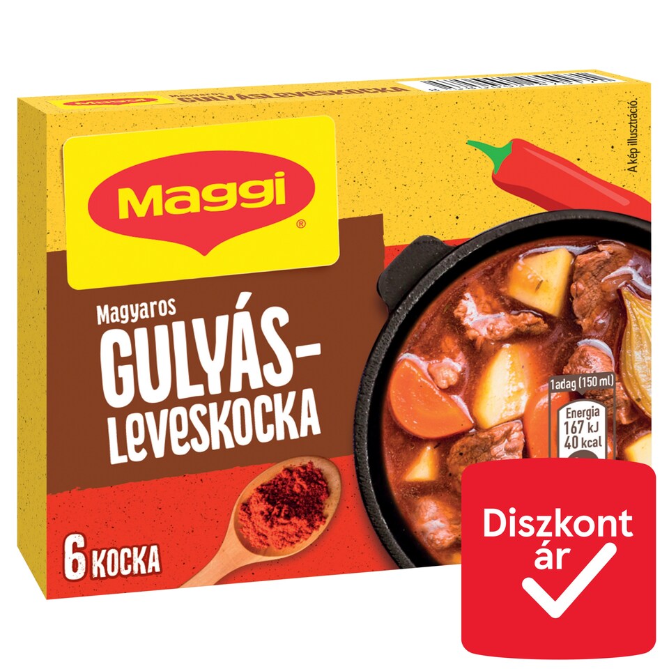 Maggi magyaros gulyásleveskocka 6 db 60 g
