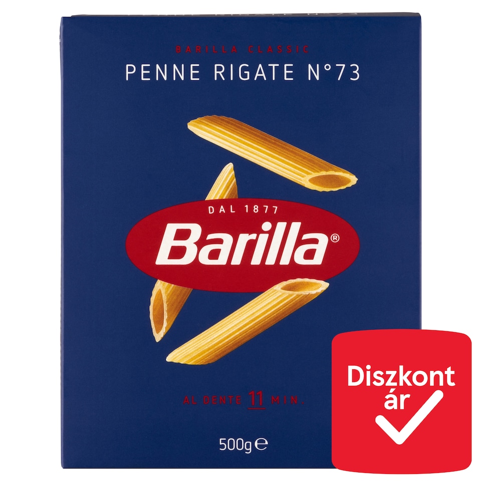Barilla Penne Rigate apró durum száraztészta 500 g