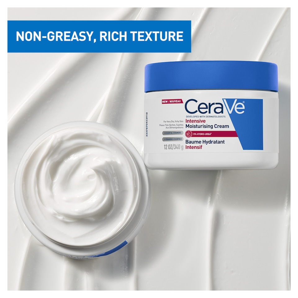 image 1 of CeraVe Intensive Moisturising Cream for Dry to Very Dry Skin 340g