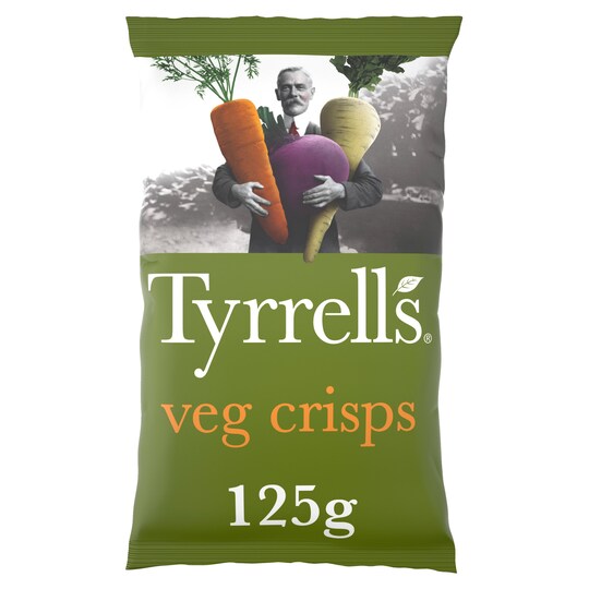 Tyrrells Mixed Root Vegetable Crisps 125G Tesco Groceries