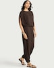 image 3 of F&F Textured Batwing Top in Chocolate