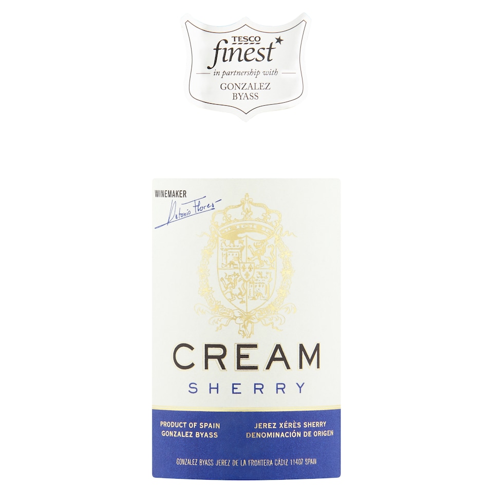 image 1 of Tesco Finest Cream Sherry 37.5Cl