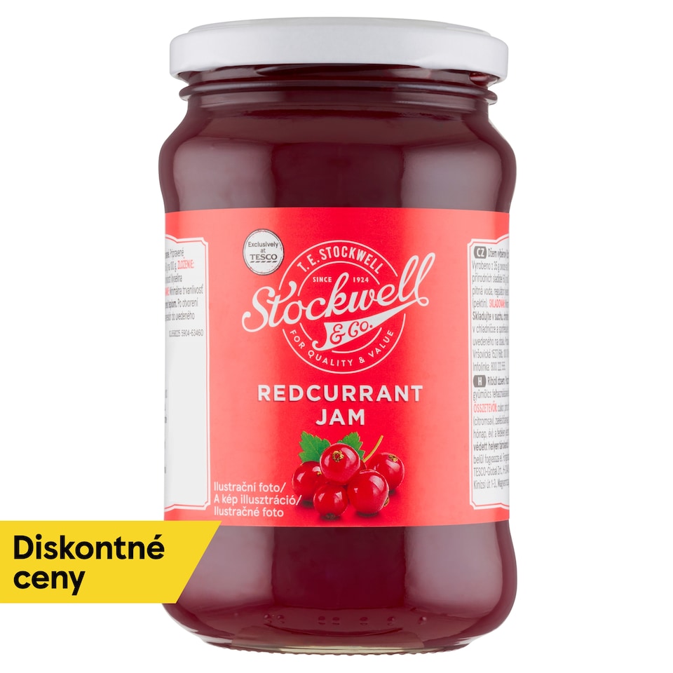 Stockwell & Co. Džem z červených ríbezlí 450 g
