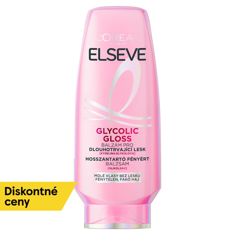 L'Oréal Paris Elseve Glycolic Gloss kondicionér pre dlhotrvajúci lesk 200 ml