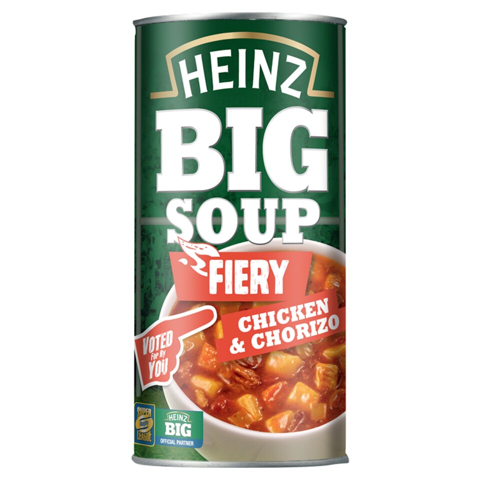 Heinz Big Soup Fiery Chicken And Chorizo 500G Tesco Groceries