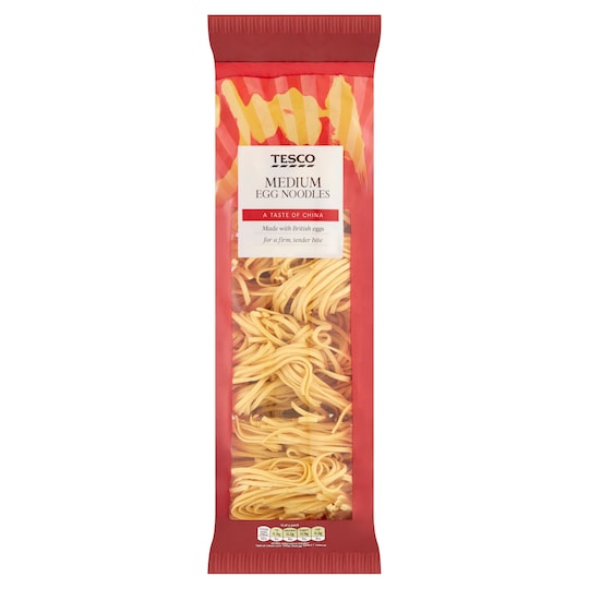 Tesco Medium Egg Noodles 250G Tesco Groceries
