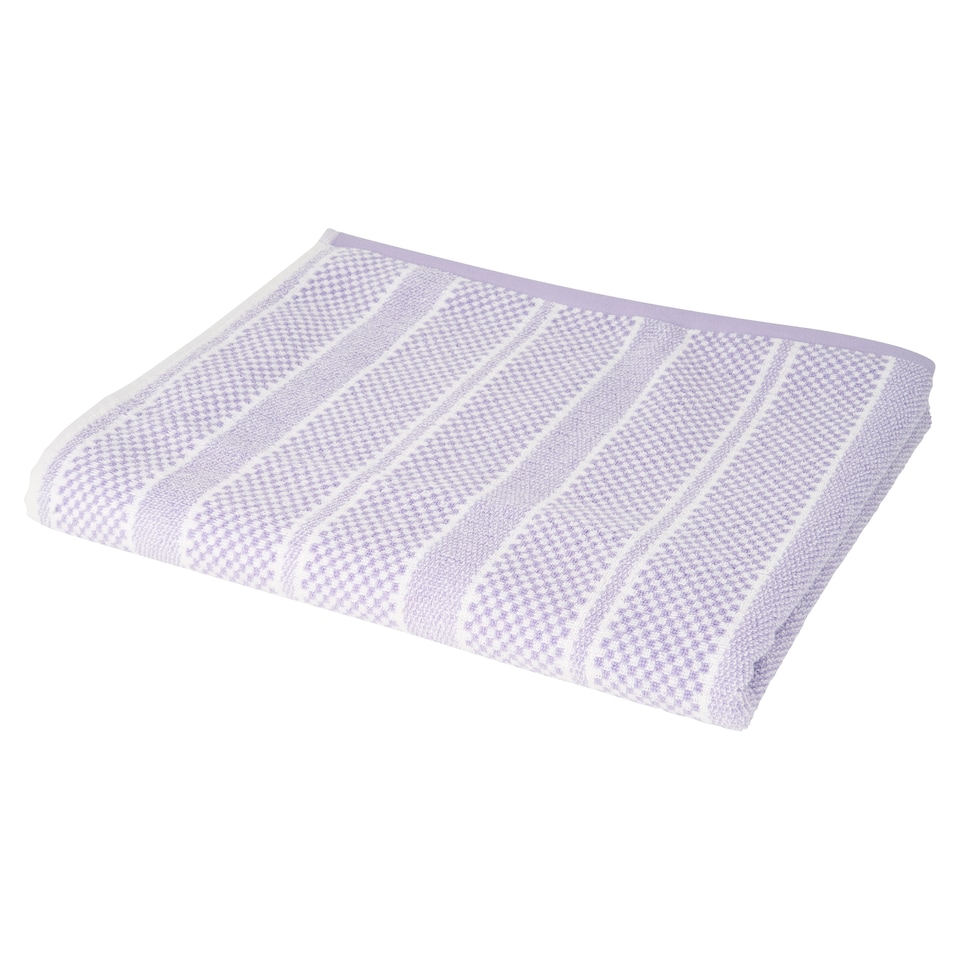 image 1 of West Park Lavender Check Bath Sheet